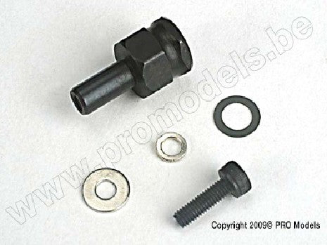 Adapter nut, clutch/ 3x10mm cap screw/washer/ split washer (not