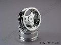 Wheels, chrome, three-spoke (2)