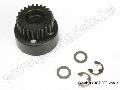Clutch bell, (24-tooth)/ 5x8x0.5mm fiber washer (2)/ 5mm E-clip
