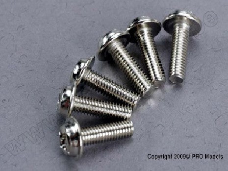 Screws, 3x10mm washerhead machine (6)