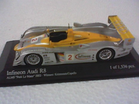 AUDI R8 L.M 2002 Miniature 1/43 par MINICHAMPS