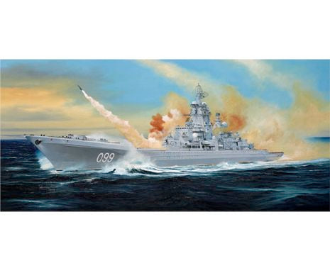 Maquette du Croiseur Nucléaire Pyotr Velikiy 1/350 - Trumpeter