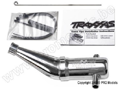 Tuned pipe, Resonator, R.O.A.R. legal (aluminum, double-chamber)