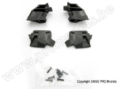 Retainer, battery hold-down, front (2)/ rear (2)/ CCS 3x12 (4)