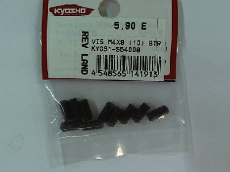 Vis BTR M4X8 Sans Tête - Lot de 10 pour Modélisme