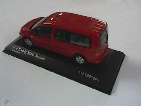 VW CADDY MAXI SHUTTLE 2007 ROUGE 1/43