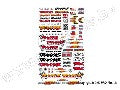 Official Team Traxxas racing decal set (flag logo/ 6-color)