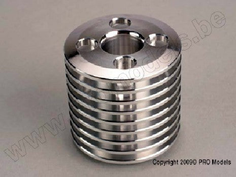 Cooling head, TRX .15 engine (machined aluminum) (Stock Nitro Sp