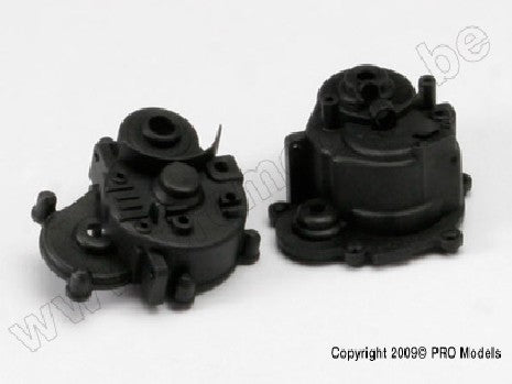 Gearbox halves (front & rear)/ rubber access plug/ shift detent