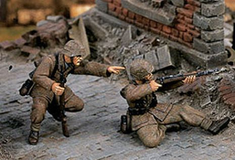 TIREURS FAISANT LE GUE   1/35