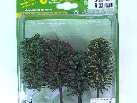 4 Arbres Fleuris pour Décors de Modélisme