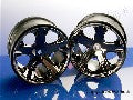 Wheels, All-Star 2.8" (black chrome) (Rustler, Stampede rear onl