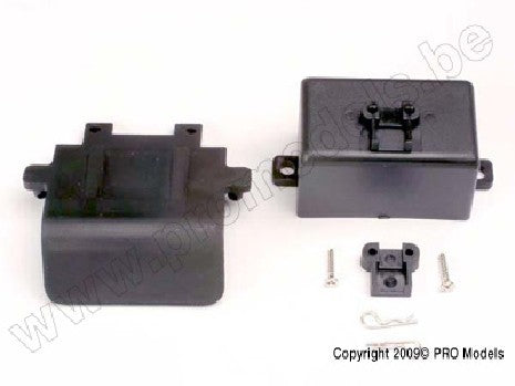 Bumper (rear)/ battery box/ body clips (2), EZ-Start mount, 3x10