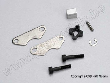 Brake pads (2)/ brake disc hub/ 3X15 CS (partially threaded) (2)