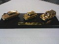 COFRET 3 VOITURE COULEUR OR FORD ANGLIA AUSTIN SE7EN MORRIS TRAV