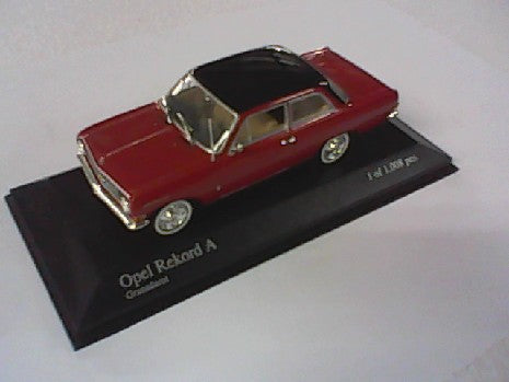 OPEL RECORD  A 1962 ROUGE  1/43