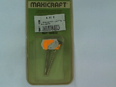 Brossettes Cuvette Acier MAXICRAFT - Lot de 2