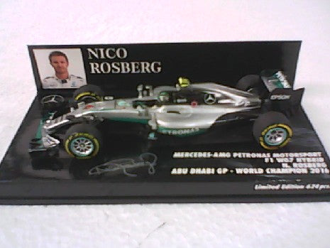 MERCEDES F1 W07 ROSBERG W CHAMPION 2016 1/43