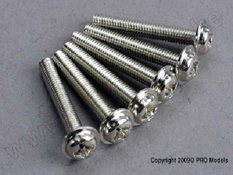 Screws, 3x20mm washerhead machine (6)