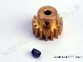 Gear, 16-T pinion (32-p)/ set screw (Brass)