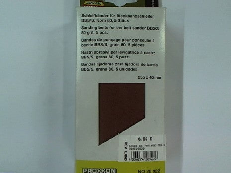 Bande de Ponçage Grain 80 - 5 Pièces pour Modélisme