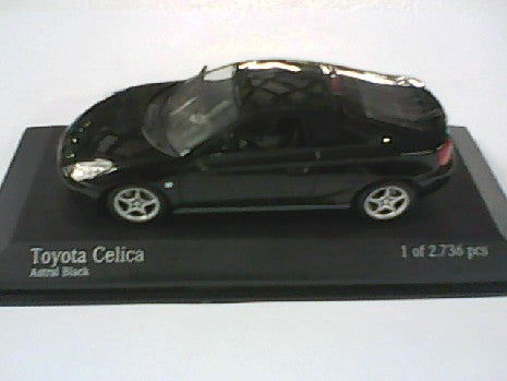 Miniature voiture Toyota Celica 1/43 en noir - Minichamps