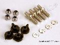 Anchoring pins with locknuts (4)/ plastic thumbscrews for upper