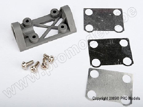 Bearing block, front (supports front shaft) (grey) / belt tensio