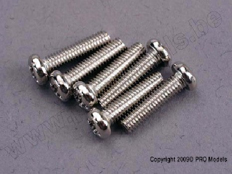 Screws, 3x12mm roundhead machine (6)