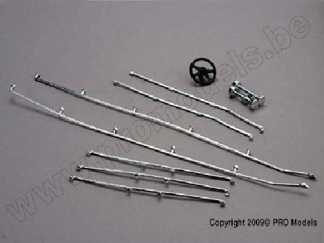 Deck rails & horns (chrome)/ steering wheel