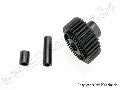 Output gear, 33-tooth (1)/ spacers (2)