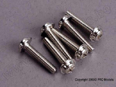 Screws, 3x15mm washerhead machine (6)