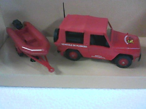 Maquette Pompier P4+ZODIAC par VEREM - Modèle 1/43
