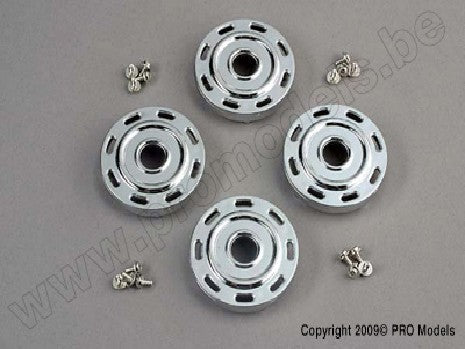 Wheel covers, Mercedes style (chrome) (4)/attachment screws (12)