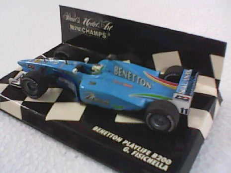 Miniature Voiture BENETTON PLAYLIFE B 200 G.FISICHELLA 1/43 - MINICHAMPS
