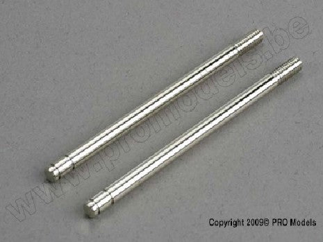 Shock shafts, steel, chrome finish (front) (2)