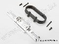 Bumper, rear (chrome)/ bumper mount, rear/ 4x10mm BCS (2)/ 3x25m
