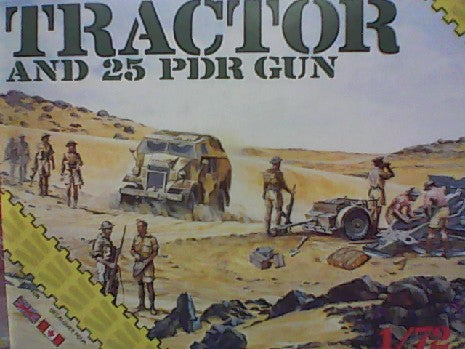 TRACTOR AND 25 PDR GUN  1/72