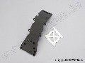 Skidplate, front plastic (grey)/ stainless steel plate