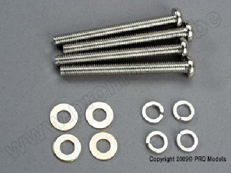 Screws, 6x60mm roundhead machine screws (4)/ 6.0 SW (4)/ 6x13x1