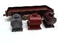 WAGON PLAT OCEM 29 EPOQUE 3 + 3 CONTENEUR SIMOTRA HO