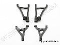 Suspension arm set, front (includes upper right & left and  lowe