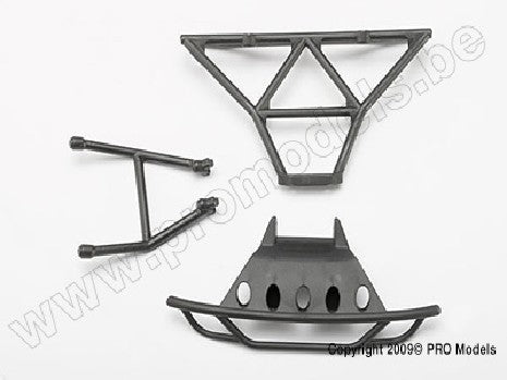 Bumpers, front (1)/ rear (1)/ 2.5x14mm CS(2) (1/16 Slash)