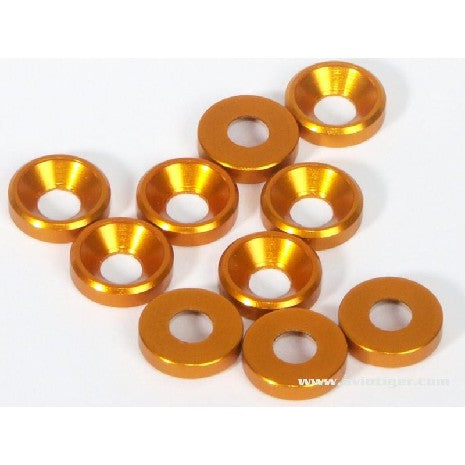 RONDELLE M4 VIS CONIQUE ALU OR