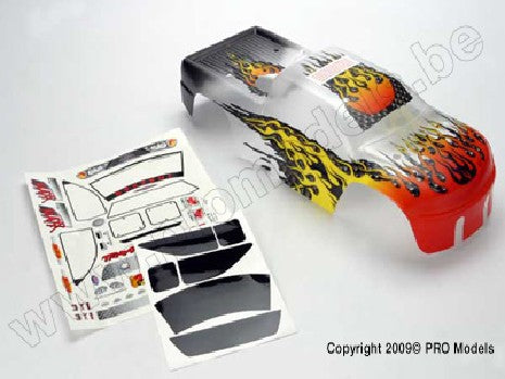 Body, T-Maxx, ProGraphix (replacement for the painted flames bod