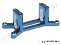 Engine mount, machined 6061-T6 aluminum (blue) (w/ screws) (Maxx