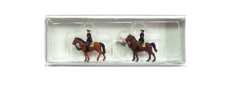 Figurines de Police Montée USA HO - PREISER 79149 pour Trains Miniatures