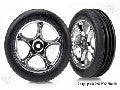 Tires & wheels, assembled (Tracer 2.2" chrome wheels, Alias ribb