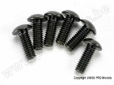 Screws, 4x12mm button-head machine (hex drive) (6)