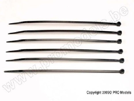 Cable ties, medium (black) (6)